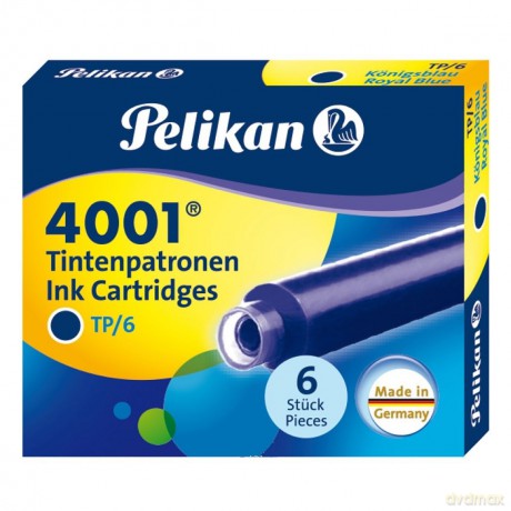 Naboje atramentowe Pelikan 4001 niebieskie [SZKOŁA]
