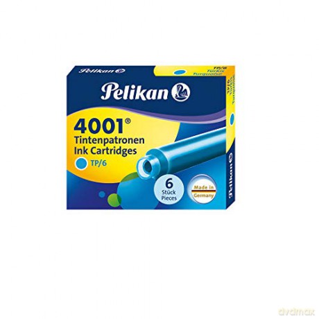 Naboje atramentowe Pelikan 4001 Turkusowe [SZKOŁA]