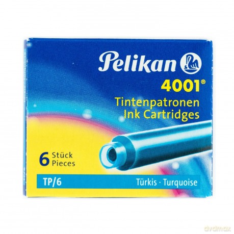 Naboje atramentowe Pelikan 4001 Turkusowe [SZKOŁA]
