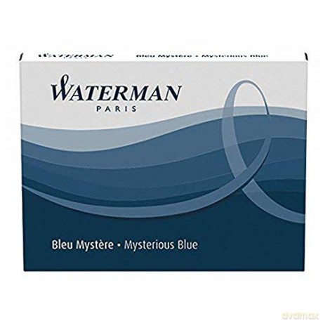 Naboje do pióra wiecznego Waterman niebieskie 8szt. [SZKOŁA]