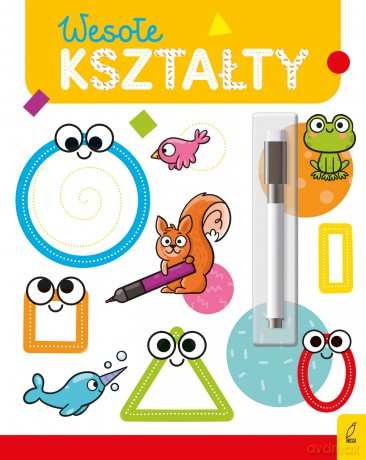 Wesołe kształty. Flamaster suchościeralny. Wesoła nauka - Ewelina Protasewicz [KSIĄŻKA]