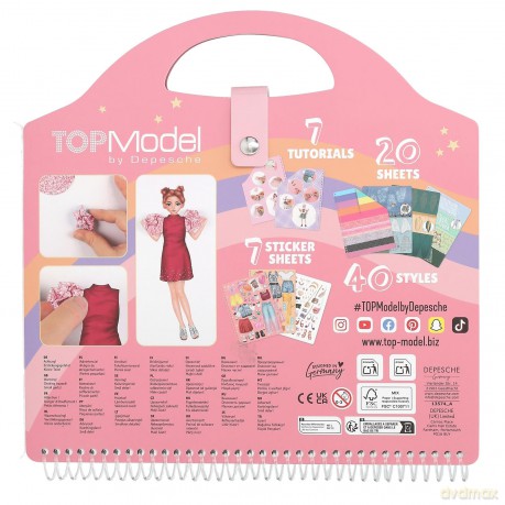 Zestaw Dress Me UP Top Model Collage Book 13574A [KSIĄŻKA]