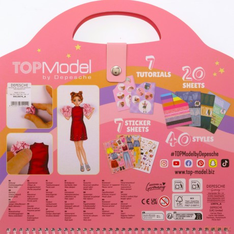 Zestaw Dress Me UP Top Model Collage Book 13574A [KSIĄŻKA]