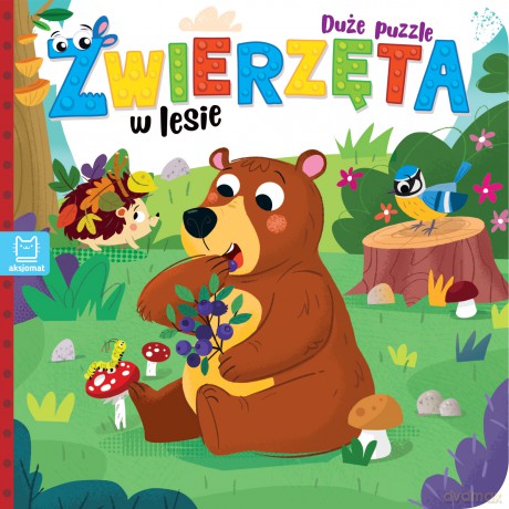 Zwierzęta w lesie. Duże puzzle - Bogusław Michalec [KSIĄŻKA]