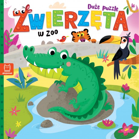 Zwierzęta w zoo. Duże puzzle - Bogusław Michalec [KSIĄŻKA]