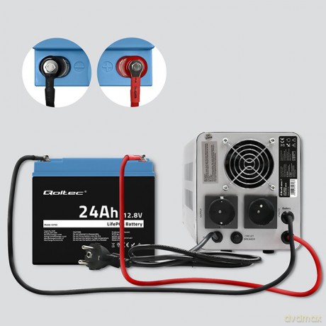 Akumulator LiFePO4 Litowo-Żelazowo-Fosforanowy | 12.8V | 24Ah | 307.2Wh | BMS