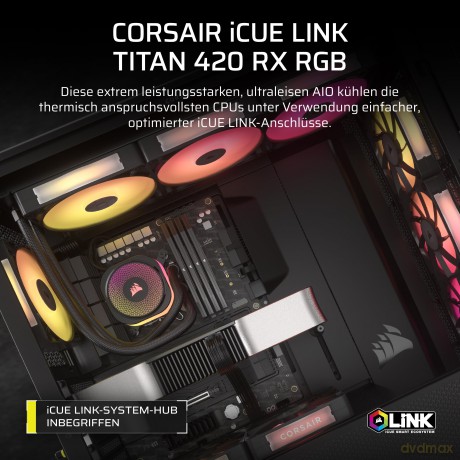 Chłodzenie wodne iCUE LINK TITAN 420 RX RGB AIO 420mm