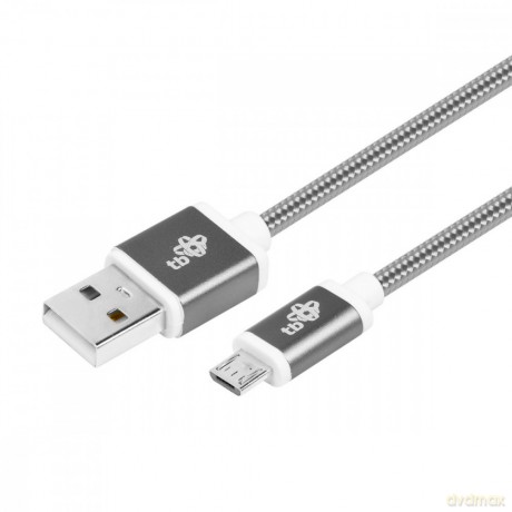 Kabel USB-Micro USB 1.5 m grafitowy sznurek