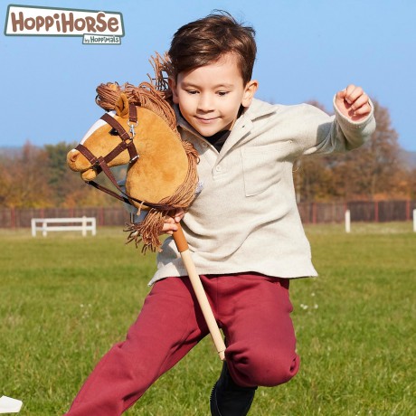 Koń na kiju Hobby Horse HOPPIHORSE A4 Chestnut - brąz, maść kasztanowata