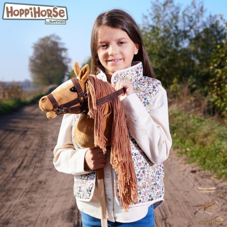 Koń na kiju Hobby Horse HOPPIHORSE A4 Chestnut - brąz, maść kasztanowata