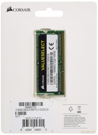 Pamięć DDR3 SODIMM 8GB/1333 (1*8GB) CL9 DDR3L