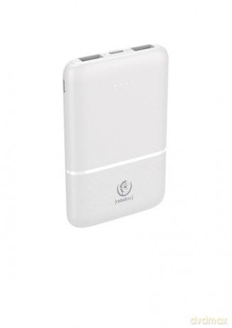 Powerbank P5 (5 000mAh 10W), moc wyjściowa 10W zapewnia szybkie i stabilne ładowanie kompatybilnych urządzeń, jednoczesne ładowanie 3 urządzeń
