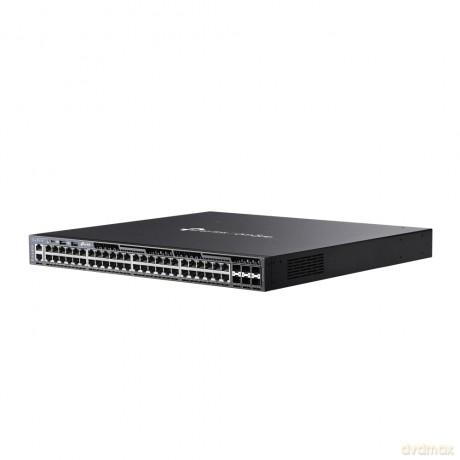 Przełącznik Omada 48-Port Gb Stackable Lite L3 Managed with 4 PORT: 24× Gigabit RJ45 Ports, 4× 10G SFP+ Slots, RJ45/USB Type C Console Port