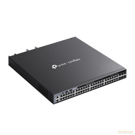 Przełącznik Omada 48-Port Gb Stackable Lite L3 Managed with 4 PORT: 24× Gigabit RJ45 Ports, 4× 10G SFP+ Slots, RJ45/USB Type C Console Port
