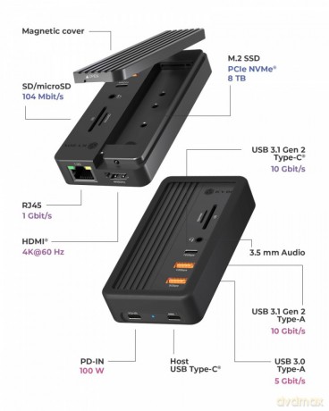Slot na NVMe SSD IB-DK4072-CU31 10w1