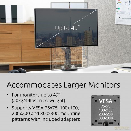 Wytrzymałe ramię do monitora SmartFit