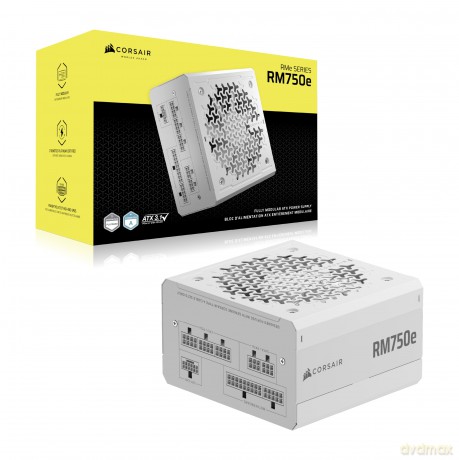 Zasilacz RM750e WHITE 80+GOLD F.MODULAR ATX3.1