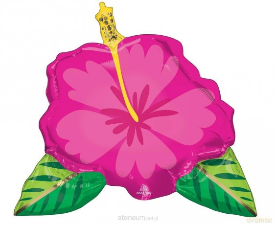 Balon foliowy Beautiful Tropical Hibiscus 63x68 cm