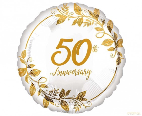 Balon foliowy Happy 50th Anniversary