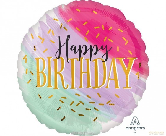 Balon foliowy Happy Birthday 46 cm