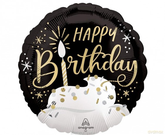 Balon foliowy Happy Birthday wishes 46 cm