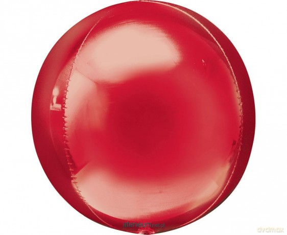 Balon foliowy kula czerwona 38x40 cm