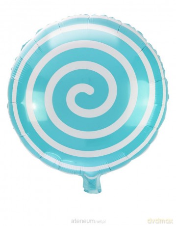 Balon foliowy lizak turkusowy