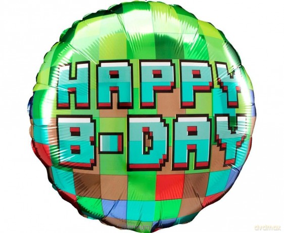 Balon foliowy Pixel Party 46 cm