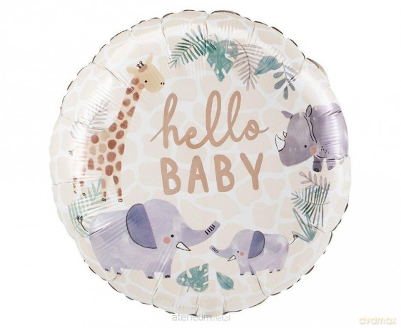 Balon foliowy Soft Jungle baby 46 cm