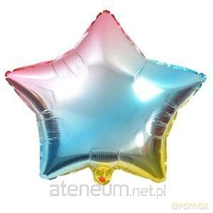 Balon foliowy tęczowy gwiazda