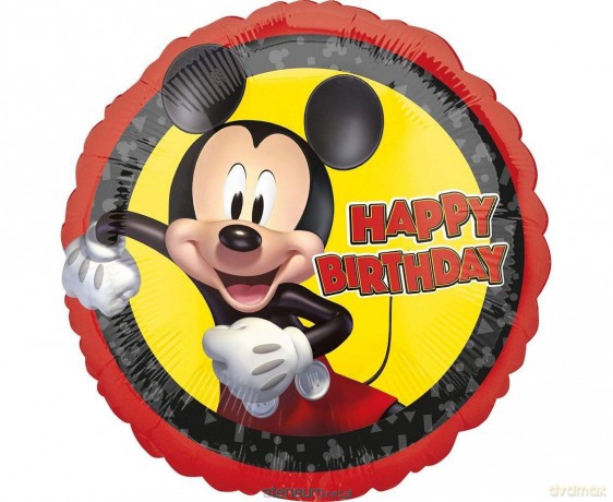 Balon foliowy Urodzinowa Myszka Mickey 46 cm