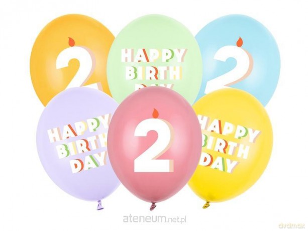 Balony 2 mix 30 cm 50szt