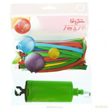 Balony do modelowania z pompką 20szt