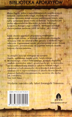 Nauka Jezusa według tajemnej Ewangelii Tomasza - Elaine Pagels [KSIĄŻKA]