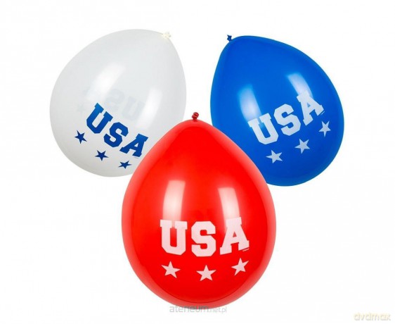 Balony USA 25 cm 6szt