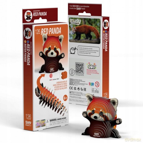 Czerwona Panda Eugy. Eko Układanka 3D