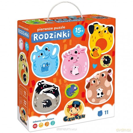 CzuCzu Pierwsze puzzle Rodzinki 15m+ [PUZZLE]