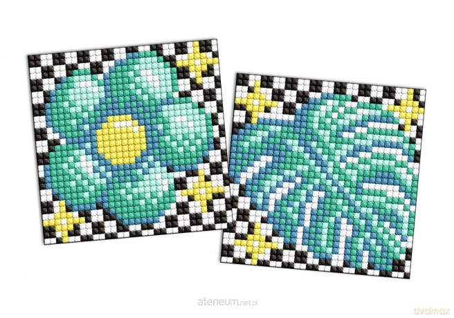 Diamentowa mozaika Kids - Kwiat i liść 9x9 cm