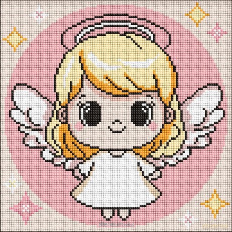 Diamentowa mozaika Kids - Święty Aniołek 30x30 cm