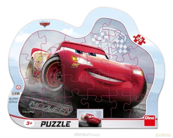 DINO 25 el. ramkowe Auta cars II Zygzak [PUZZLE]
