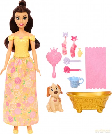 Disney Princess Bella i piesek Zestaw Kąpiel