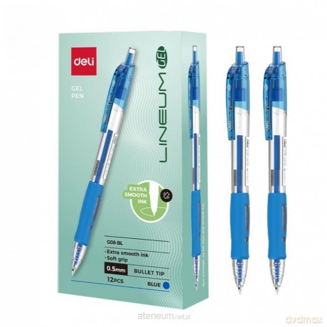 Długopis żelowy 0,5mm Arrix niebieski (12szt)