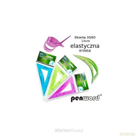 Ekierka elastyczna 14 cm MIX