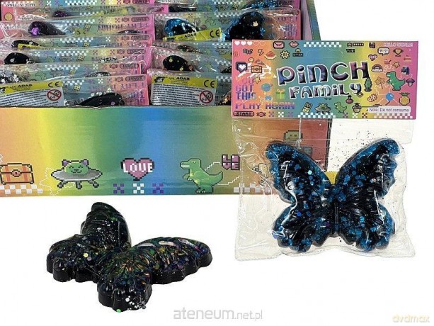 Gniotek żelowy Motyl MIX