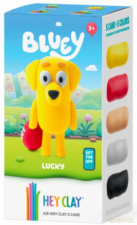 Hey Clay - Figurka Bluey Lucky + akcesoriami 5pak