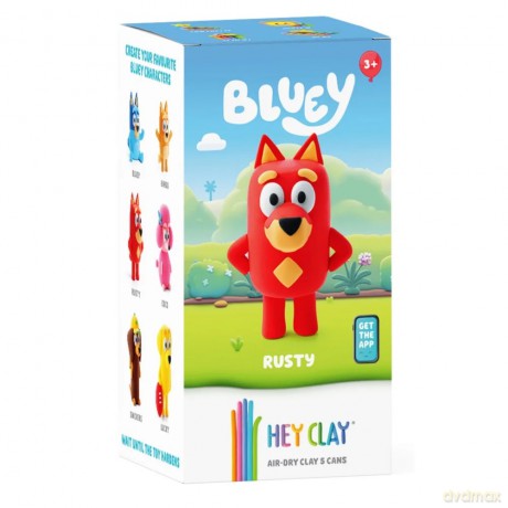 Hey Clay - Figurka Bluey Rusty + akcesoriami 5pak