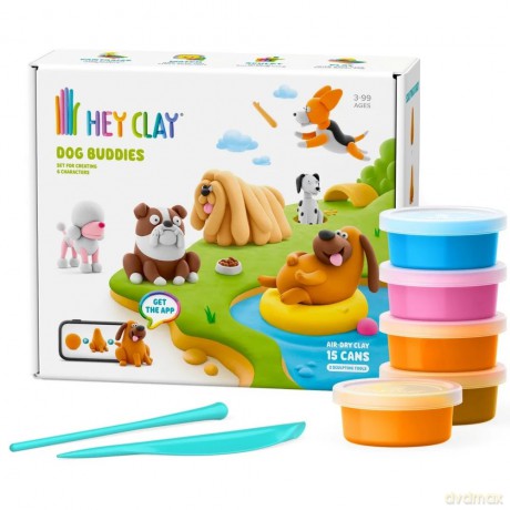 Hey Clay - Zestaw Psi Przyjaciele 15pak