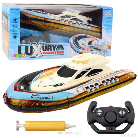 Jacht RC ze światłem led