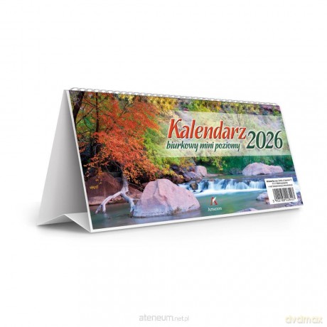 Kalendarz 2026 biurkowy mini poziomy stojący [KALENDARZ]