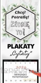 Kalendarz 2026 notatnikowy 46x22 cm Plakaty - cytat [KALENDARZ]